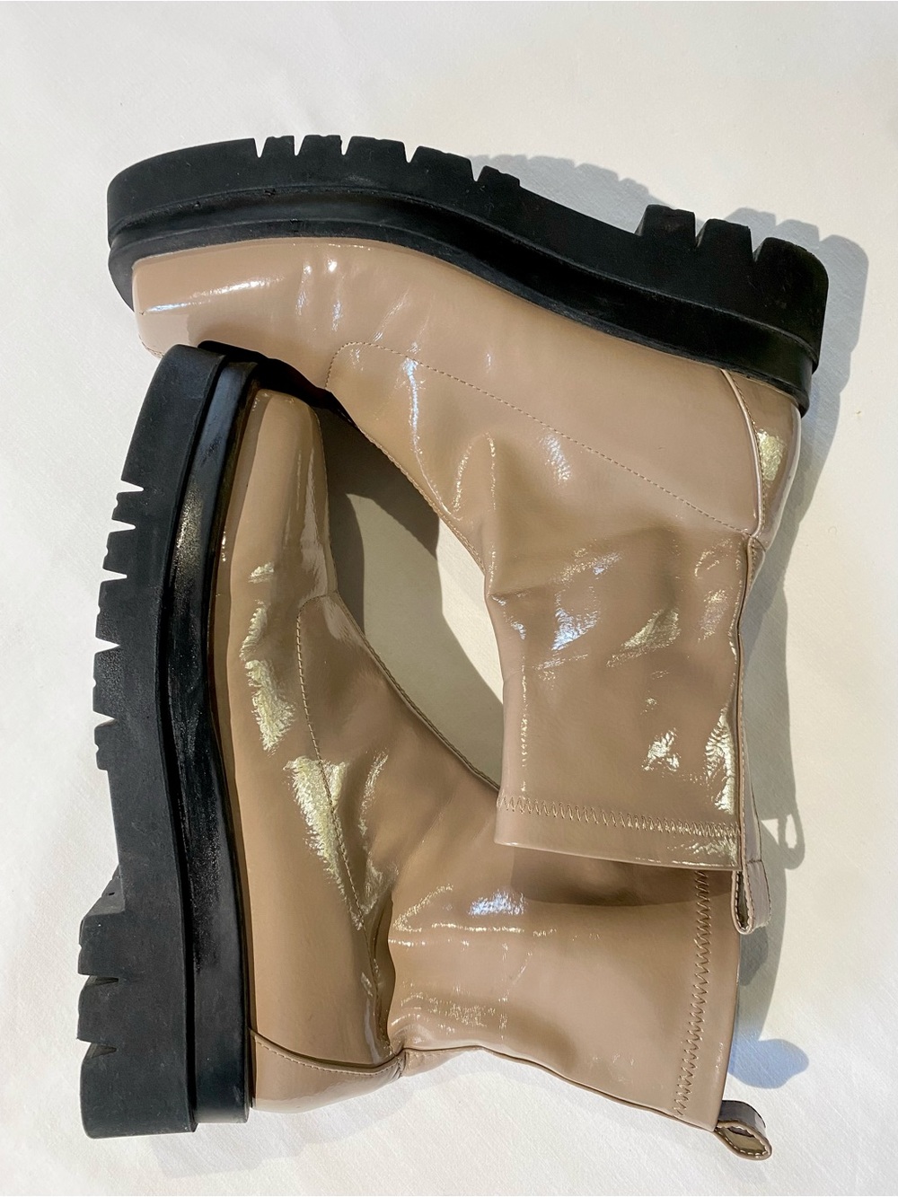 Women's Beige Chunky Boot